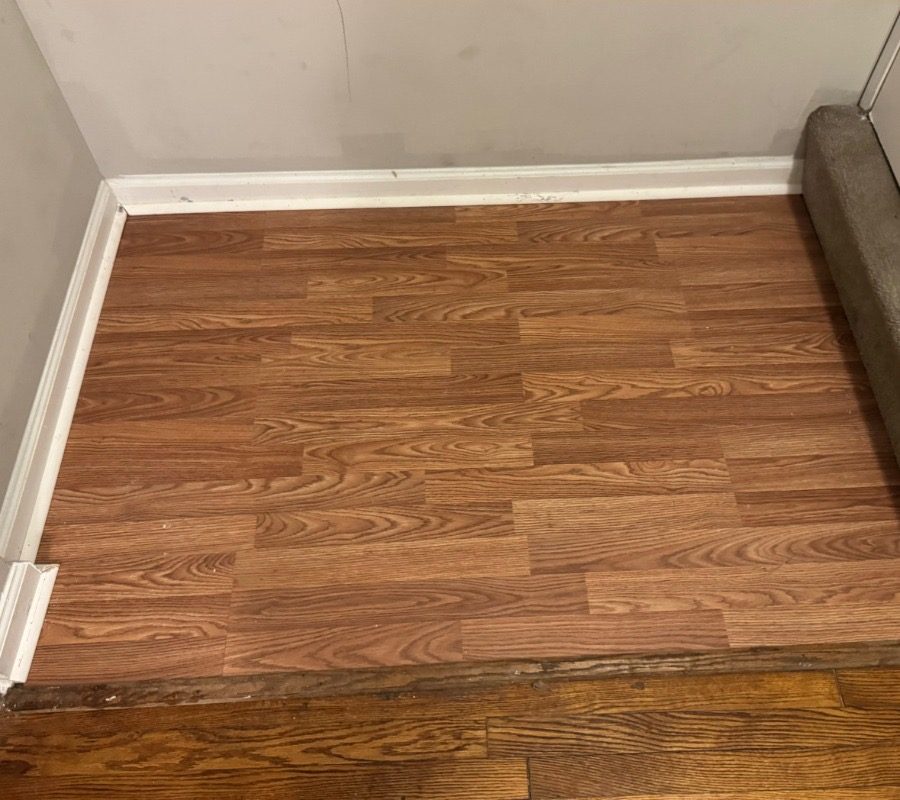 Flooring and clean-out after, by Mend Renovations