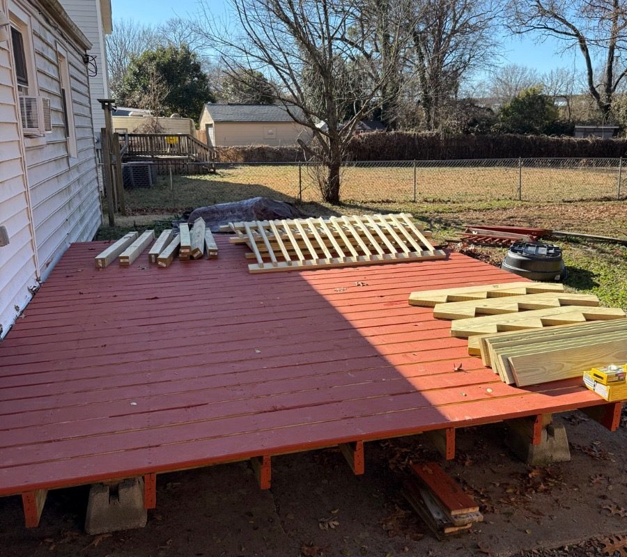 New deck and steps before